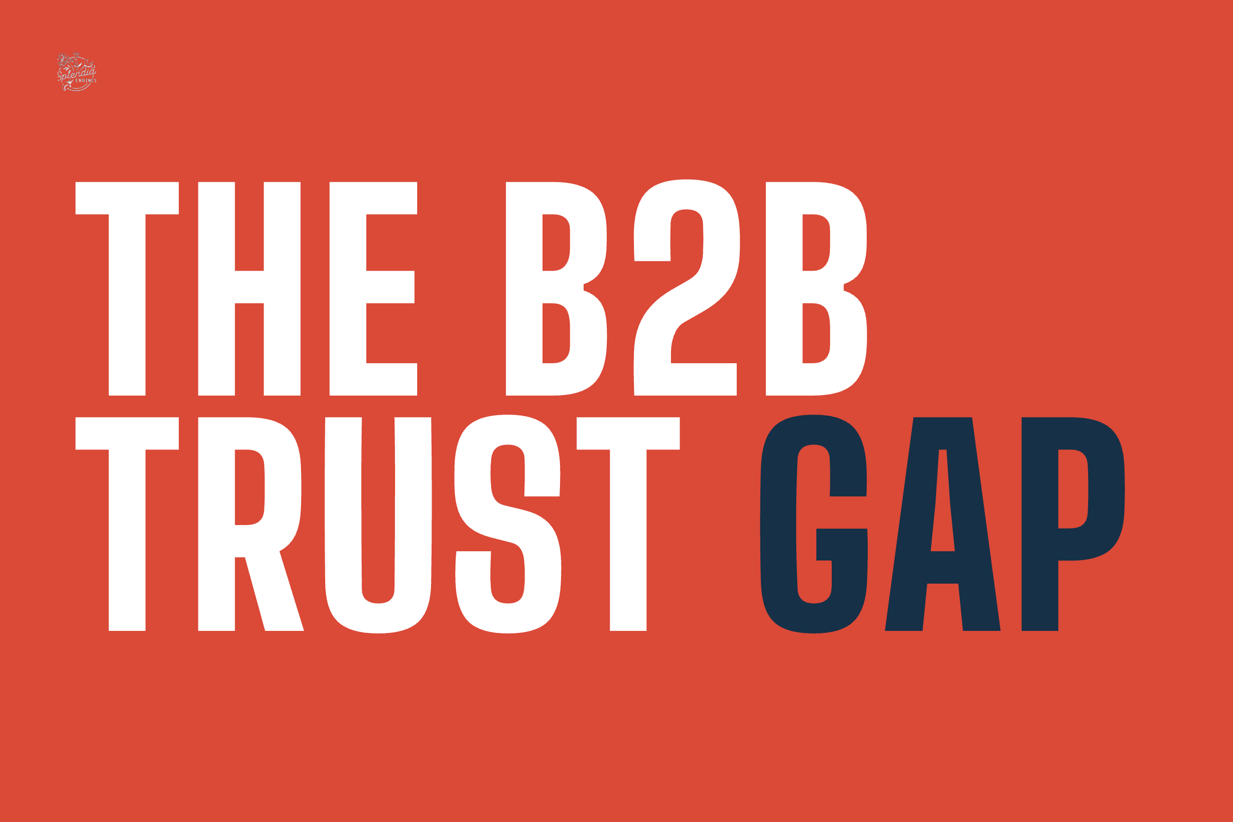 The B2B Trust Gap report cover